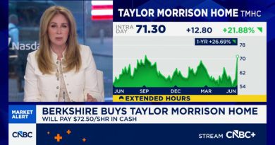 Berkshire Hathaway buys Taylor Morrison for $6.8 billion. Buffett touts Abelâs deal-making